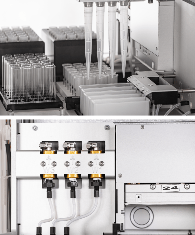 hv5000 processing shelf + waste valves