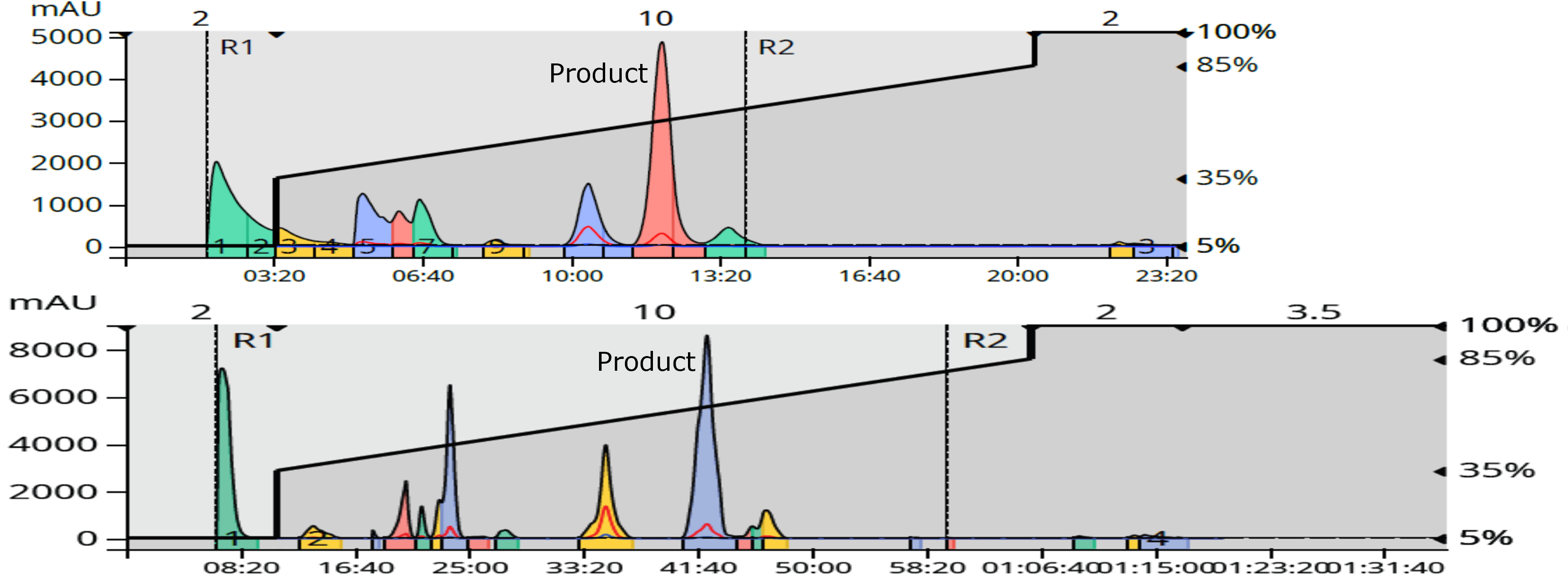 HA+BA DMSO RxN 100 mg load flash - HPLC