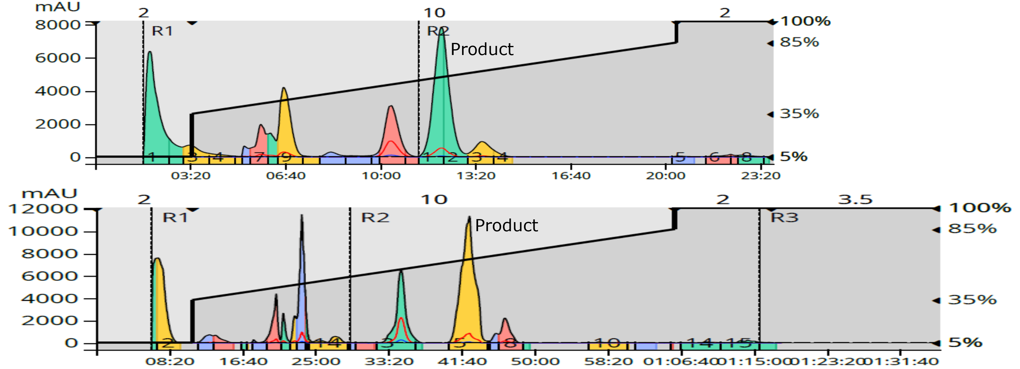 HA+BA DMSO RxN 200 mg load flash - HPLC