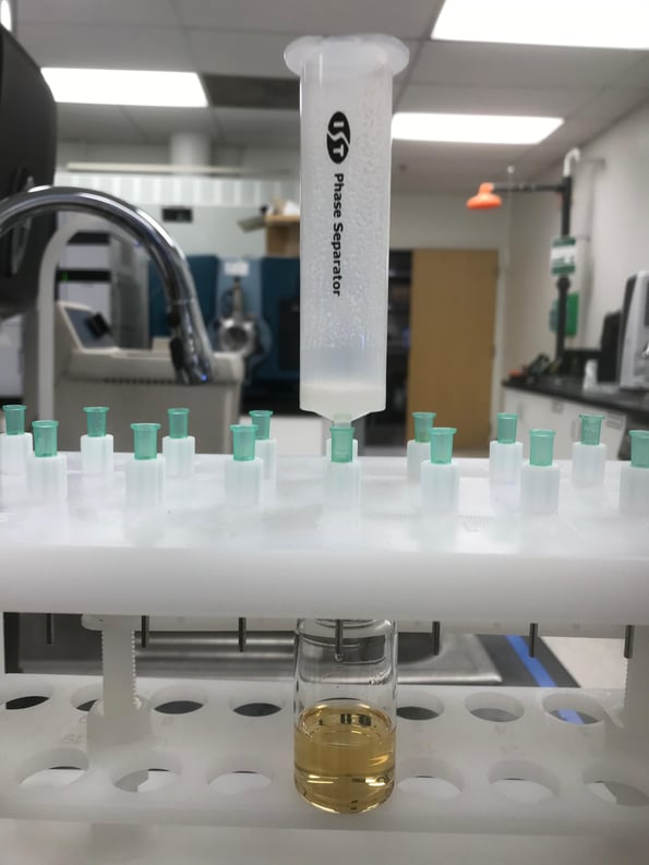 Hipp acid + aniline RxN in EtOAc EtOAc mother liquir extract