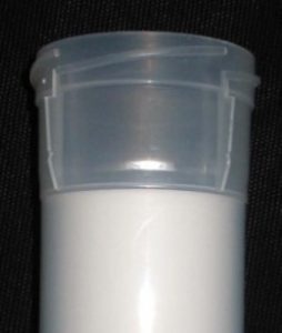 A flash column designed with removable cap provides the option to fill a void space with fresh media.