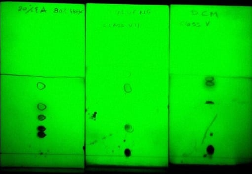 TLC selectivity comparison