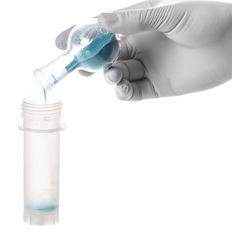 Dry-Load Vessel allows to do dry loading of  a larger volume of sample