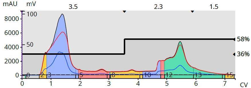biotage-an1012-figure5-gradient-optimized-2.5x-scale-up-with-30g-biotage-Sfär-C18column