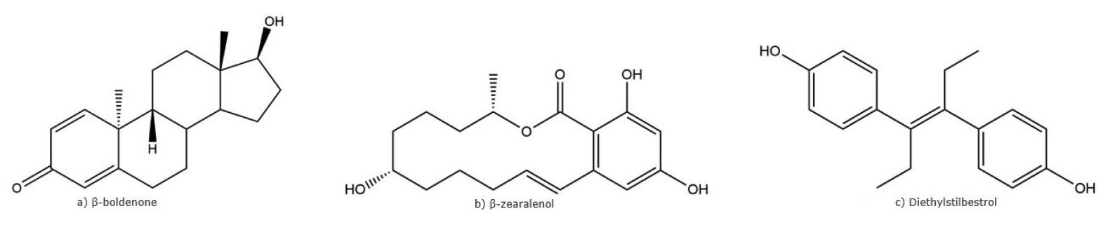 biotage-an924-figure1-representative-veterinary-growth-promoter-chemical-structures
