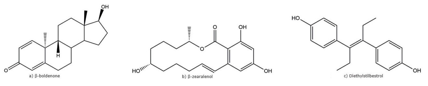 biotage-an925-figure1-representative-veterinary-growth-promoter-chemical-structures
