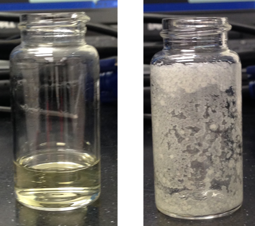 crude peptide before and after v10