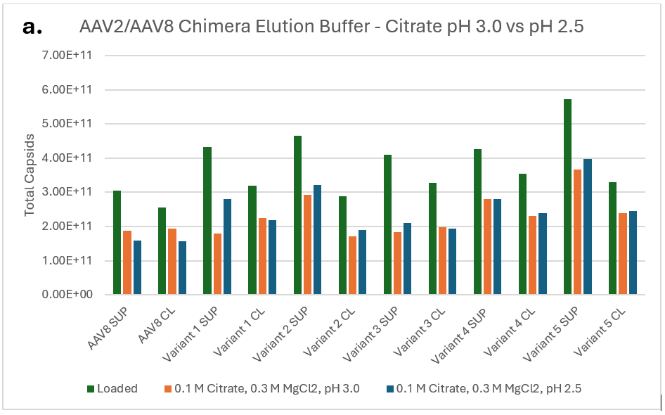 AN1030 Figure 1 A ELISA capsid titer before and after purification