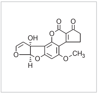 AN807_figure_1_structure of aflatoxin M1