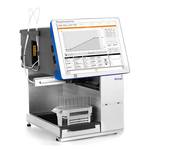 Biotage launches the Biotage® Selekt  Enkel Flash Purification System.