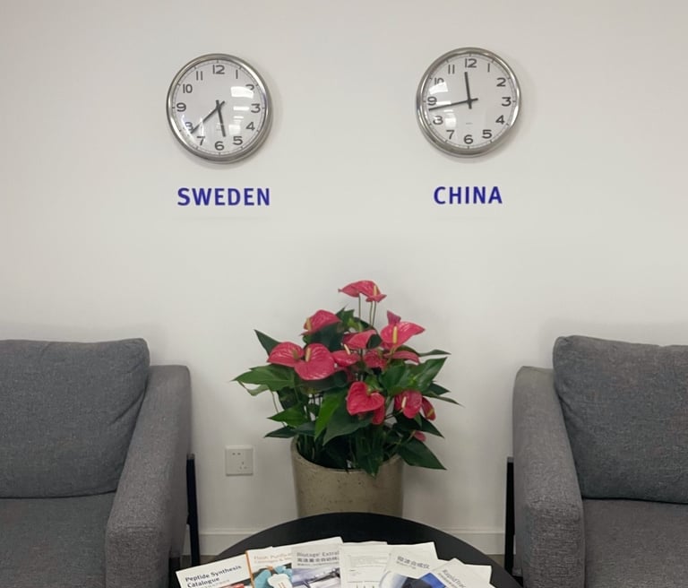 Biotage Chinese office celebrates ten years. 