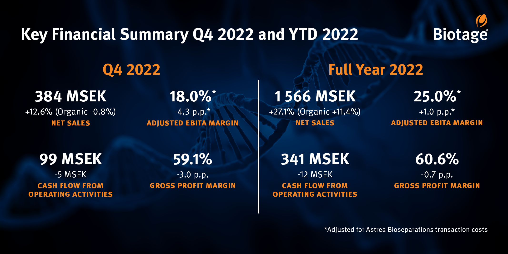 Biotage AB End of Year Report 2022